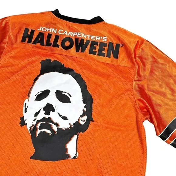 Halloween Movie Chalk Line Football Jersey Michael Myers Mens Medium - Picture 4 of 6